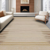 Ultra Soft Area Rug, Non Slip, Stain Resistant, Washable Area Rugs for Living Room, Bedroom, Chic Neutral Patterned Sophistication(Beige)