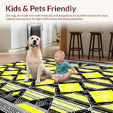 Contemporary Abstract Diamond Layout(Yellow)