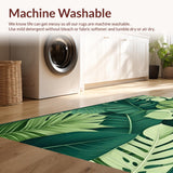 Stylish Fresh Leafy Print(Green)