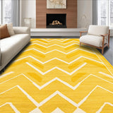 Ultra Soft Area Rug, Non Slip, Stain Resistant, Washable Area Rugs for Living Room, Bedroom, Bold Yellow Contemporary Flair(Yellow)