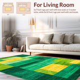 Dynamic Whimsical Curved Motifs(Green)