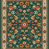 Charming Rustic Floral Tapestry(Green)