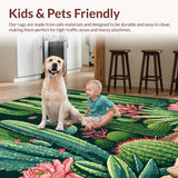 Artistic Green and Pink Botanical Fusion(Green)