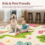 Lively Cartoonish Dino Character Layout(Pink)