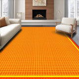 Ultra Soft Area Rug, Non Slip, Stain Resistant, Washable Area Rugs for Living Room, Bedroom, Joyful Irregular Shape Kids Decor(Orange)