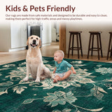 Cozy Dark Green Lattice Style(Green)