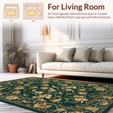 Dynamic Colorful Petal Composition(Green)