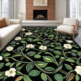 Ultra Soft Area Rug, Non Slip, Stain Resistant, Washable Area Rugs for Living Room, Bedroom, Vivid Nature-Infused Artistry(White)