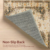 Contemporary Low Pile Ogee Aesthetic(Beige)