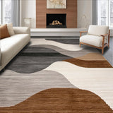 Ultra Soft Area Rug, Non Slip, Stain Resistant, Washable Area Rugs for Living Room, Bedroom, Modern Warm Neutral Aesthetic(Gray)