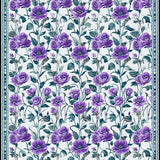 Ultra Soft Area Rug, Non Slip, Stain Resistant, Washable Area Rugs for Living Room, Bedroom, Chic Floral Medallion Aesthetic(Purple)
