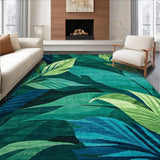 Ultra Soft Area Rug, Non Slip, Stain Resistant, Washable Area Rugs for Living Room, Bedroom, Elegant Multi-Hued Nature Inspiration(Blue)