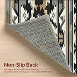 Ultra Soft Area Rug, Non Slip, Stain Resistant, Washable Area Rugs for Living Room, Bedroom, Mesa Vista Geometric Area With Authentic Tribal Artistry(Gray)