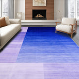 Ultra Soft Area Rug, Non Slip, Stain Resistant, Washable Area Rugs for Living Room, Bedroom, Soft Pastel Abstract Wave(Blue)
