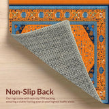 Ultra Soft Area Rug, Non Slip, Stain Resistant, Washable Area Rugs for Living Room, Bedroom, Contemporary Animal-Inspired Decor(Orange)