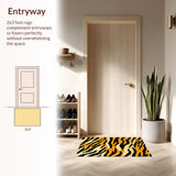 Ultra Soft Area Rug, Non Slip, Stain Resistant, Washable Area Rugs for Living Room, Bedroom, Wildlife Themed Bedroom Vibrant Accent Carpet(Black)