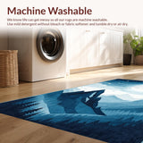 Charming Mountain Landscape Motif(Blue)