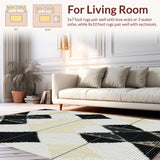 Trendy Open Space Geometric(Black)