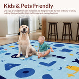 Inviting Circular Educational Decor(Blue)