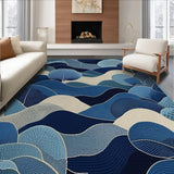 Artistic Layered Fiber Visual Delight(Blue)