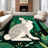 Charming Woodland Creature Print(Green)