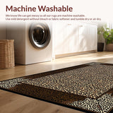 Ultra Soft Area Rug, Non Slip, Stain Resistant, Washable Area Rugs for Living Room, Bedroom, Bold Statement Animal Design(Beige)