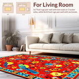 Artistic Rustic Floral Textures(Red)