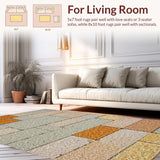 Ultra Soft Area Rug, Non Slip, Stain Resistant, Washable Area Rugs for Living Room, Bedroom, Minimalist Bedroom Area Rug for High Traffic Viscose(Gray)