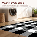 Cozy Minimalist Checked Texture(Black)