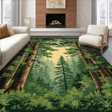 Charming Lodge Inspired Nature Design(Green)