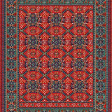 Ultra Soft Area Rug, Non Slip, Stain Resistant, Washable Area Rugs for Living Room, Bedroom, Elegant Twisted Textile Fusion(Red)