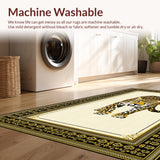 Ultra Soft Area Rug, Non Slip, Stain Resistant, Washable Area Rugs for Living Room, Bedroom, Rustic Earthy Leopard Vibes(Beige)