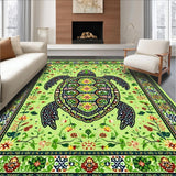 Ultra Soft Area Rug, Non Slip, Stain Resistant, Washable Area Rugs for Living Room, Bedroom, Classroom Turtle(Green)