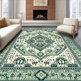 Serene Sage Green Geometric Arrangement(Ivory)