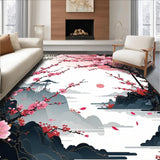 Ultra Soft Area Rug, Non Slip, Stain Resistant, Washable Area Rugs for Living Room, Bedroom, Vibrant Petal Blossom Aesthetic(Pink)