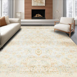 Ultra Soft Area Rug, Non Slip, Stain Resistant, Washable Area Rugs for Living Room, Bedroom, Rustic Soft Earthy Tones(Beige)