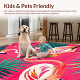 Lively Floral Duo Decorative Design(Pink)