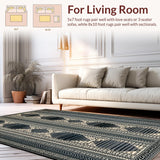 Luxurious Striped Ethnic Design(Black)