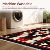Vibrant Arrow Geometric Motif(Red)