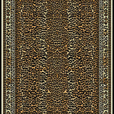 Ultra Soft Area Rug, Non Slip, Stain Resistant, Washable Area Rugs for Living Room, Bedroom, Chic Geometric Brown Pattern(Gold)