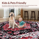 Luxurious Black Abstract Design(Red)