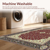 Elegant Bordeaux Medallion Design(Red)