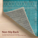 Elegant Aqua Geometric Motif(Blue)