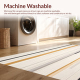 Long Runner Berber Stripes Heritage Trails Collection Beige(Beige)