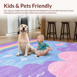 Delightful Plush Colorful Waves(Purple)