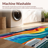 Ultra Soft Area Rug, Non Slip, Stain Resistant, Washable Area Rugs for Living Room, Bedroom, City Life Design Toy Car Play Area Carpet(Blue)