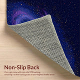 Ultra Soft Area Rug, Non Slip, Stain Resistant, Washable Area Rugs for Living Room, Bedroom, Dazzling Intergalactic Visual Harmony(Blue)