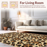 Ultra Soft Area Rug, Non Slip, Stain Resistant, Washable Area Rugs for Living Room, Bedroom, Modern Warmth with Exotic Flair(Beige)