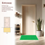 Sophisticated Tiled Green Composition(Green)