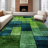 Fresh Grass Green Floral Motif(Green)